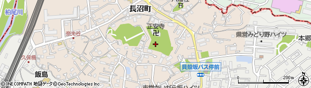 神奈川県横浜市栄区長沼町周辺の地図