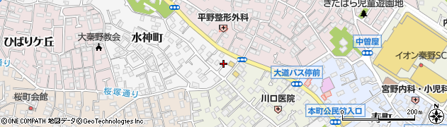 神奈川県秦野市水神町1周辺の地図