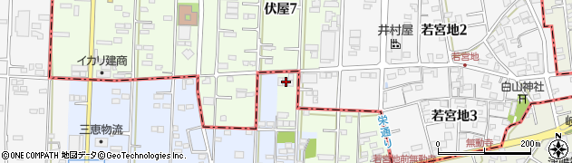 岐阜県羽島郡笠松町無動寺2周辺の地図