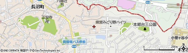 神奈川県横浜市栄区長沼町836周辺の地図