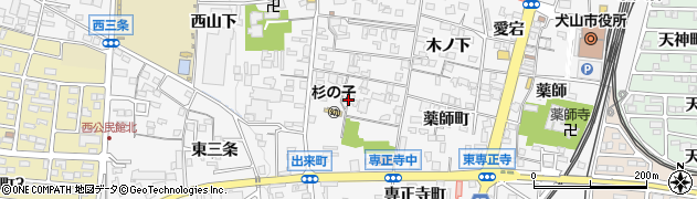徳授寺周辺の地図