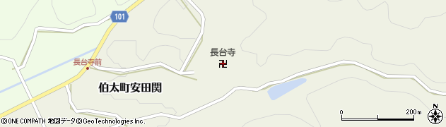 長台寺周辺の地図