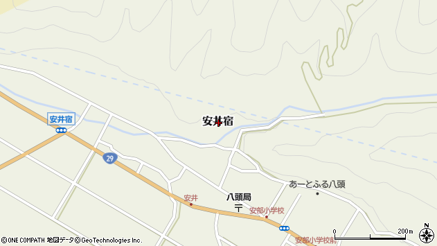 〒680-0521 鳥取県八頭郡八頭町安井宿の地図