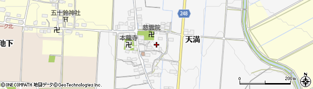 滋賀県米原市天満周辺の地図