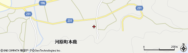 鳥取県鳥取市河原町本鹿283周辺の地図