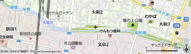 矢那川公園周辺の地図