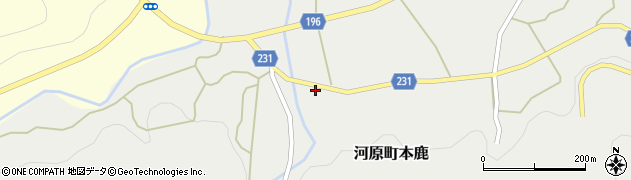 鳥取県鳥取市河原町本鹿560周辺の地図