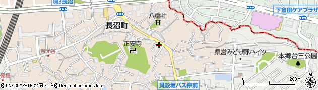 神奈川県横浜市栄区長沼町804周辺の地図