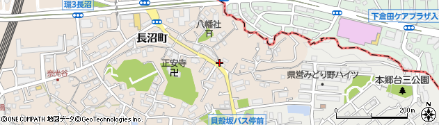 神奈川県横浜市栄区長沼町802周辺の地図