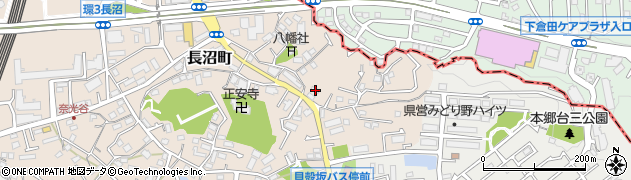 神奈川県横浜市栄区長沼町799周辺の地図