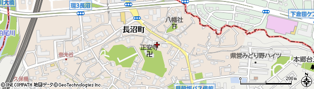 神奈川県横浜市栄区長沼町635周辺の地図