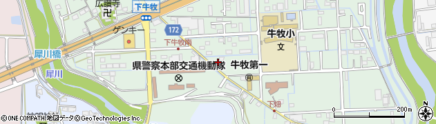 岐阜県瑞穂市牛牧1234周辺の地図