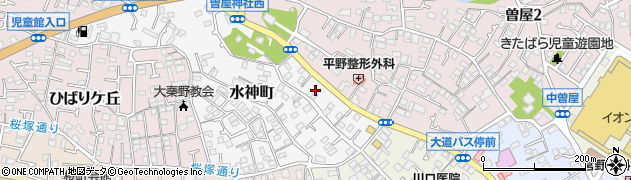 神奈川県秦野市水神町3周辺の地図