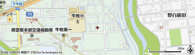 岐阜県瑞穂市牛牧1568周辺の地図
