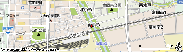 愛知県犬山市犬山（南小杉）周辺の地図