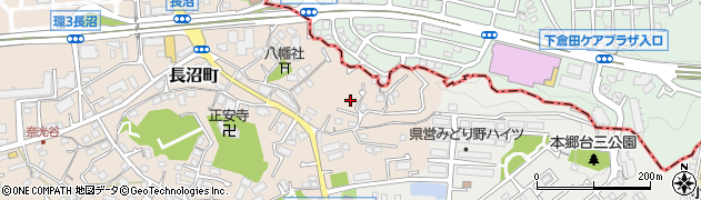神奈川県横浜市栄区長沼町852周辺の地図