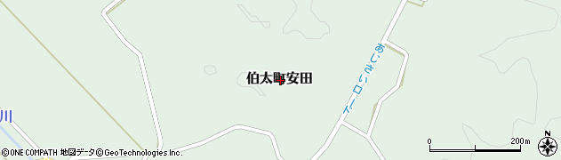 島根県安来市伯太町安田周辺の地図
