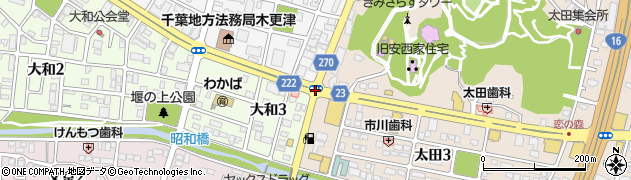 駅前通り周辺の地図