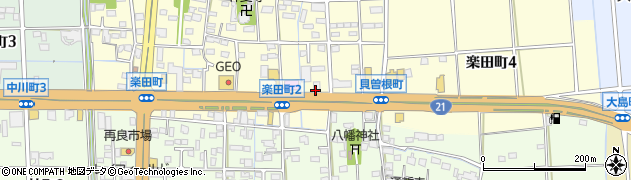 サイゼリヤ 大垣楽田店周辺の地図