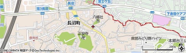 神奈川県横浜市栄区長沼町773周辺の地図