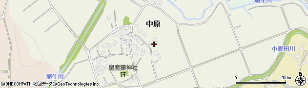 千葉県長南町（長生郡）中原周辺の地図