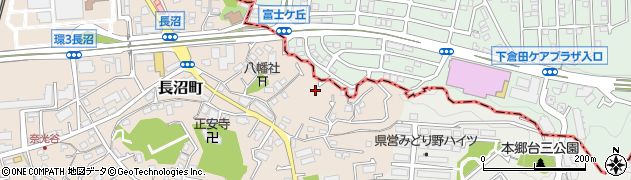 神奈川県横浜市栄区長沼町792周辺の地図