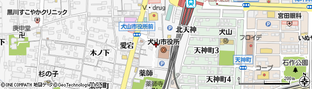 三菱ＵＦＪ銀行犬山市役所 ＡＴＭ周辺の地図