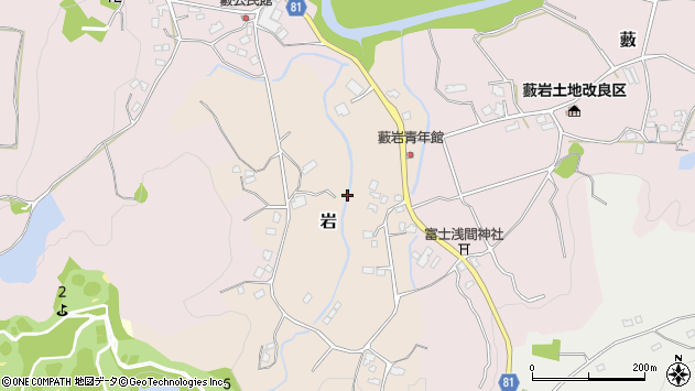 〒290-0228 千葉県市原市岩の地図