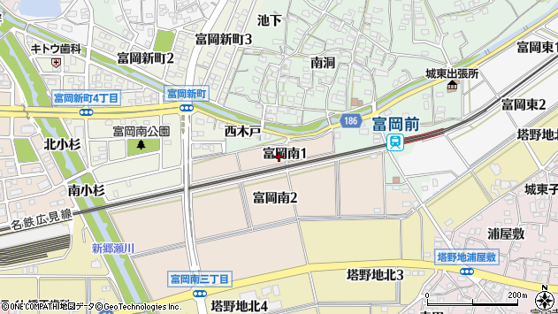〒484-0098 愛知県犬山市富岡南の地図