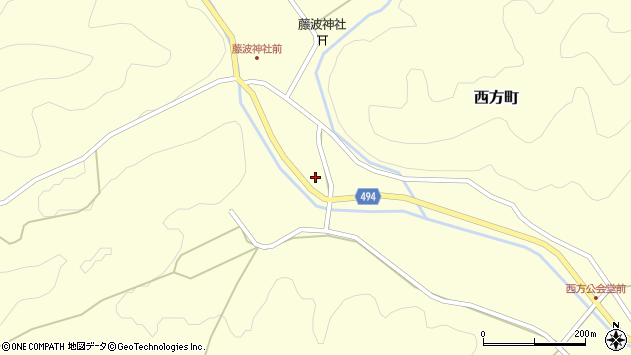 〒623-0344 京都府綾部市西方町の地図