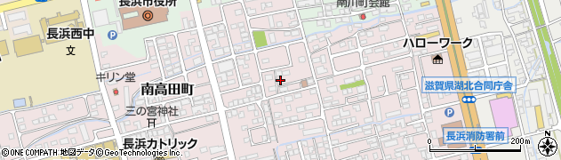 滋賀県長浜市南高田町154周辺の地図