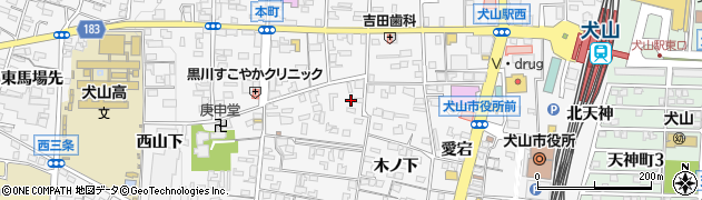 愛知県犬山市犬山東古券16周辺の地図