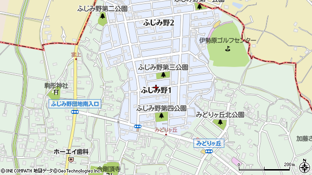 〒259-1211 神奈川県平塚市ふじみ野の地図