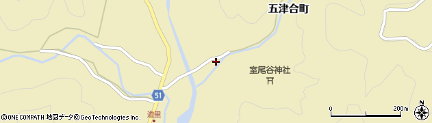 京都府綾部市五津合町寺内50周辺の地図