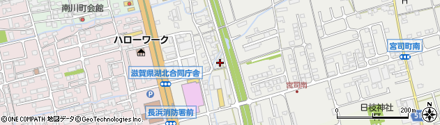 日本キリスト教団長浜教会周辺の地図