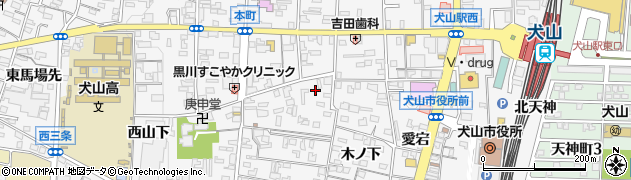 愛知県犬山市犬山東古券24周辺の地図