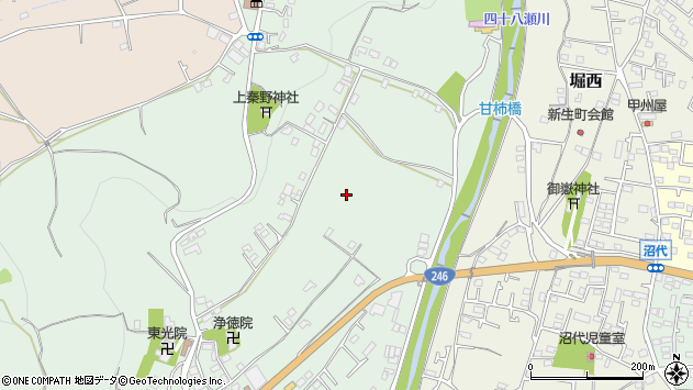 〒259-1332 神奈川県秦野市菖蒲の地図