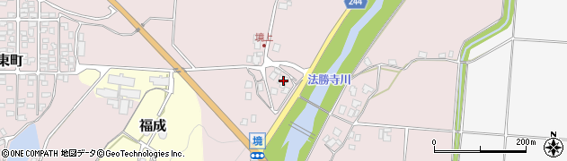 鳥取県西伯郡南部町境345周辺の地図