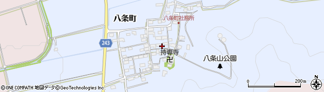 滋賀県長浜市八条町周辺の地図