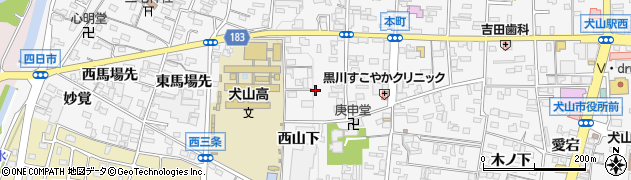 愛知県犬山市犬山西古券149周辺の地図