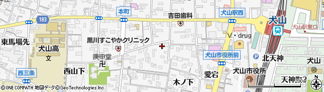 愛知県犬山市犬山東古券23周辺の地図