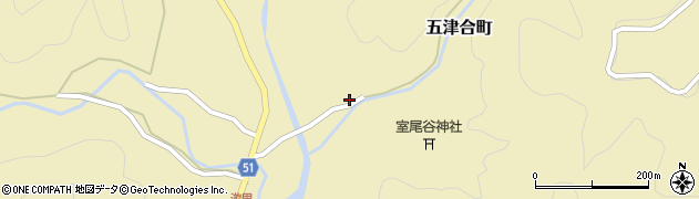 京都府綾部市五津合町寺内周辺の地図