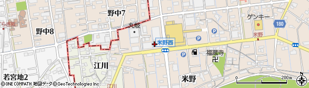 セブンイレブン笠松町米野店周辺の地図