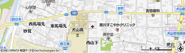 愛知県犬山市犬山西古券163周辺の地図