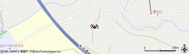 鳥取県伯耆町（西伯郡）久古周辺の地図