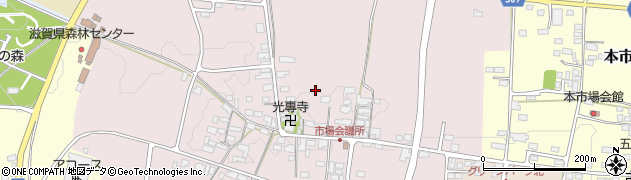 滋賀県米原市市場周辺の地図
