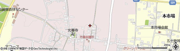 滋賀県米原市市場270周辺の地図