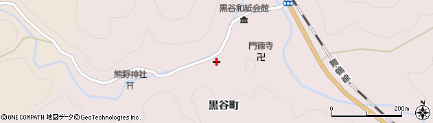 京都府綾部市黒谷町（東谷）周辺の地図