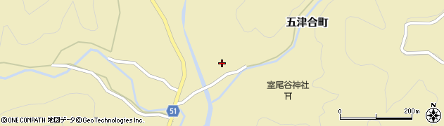 京都府綾部市五津合町寺内54周辺の地図