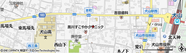 愛知県犬山市犬山東古券43周辺の地図